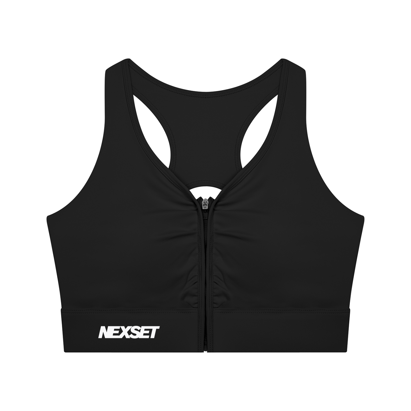 Women’s NEXSET Cropped Zip Yoga Sports Bra
