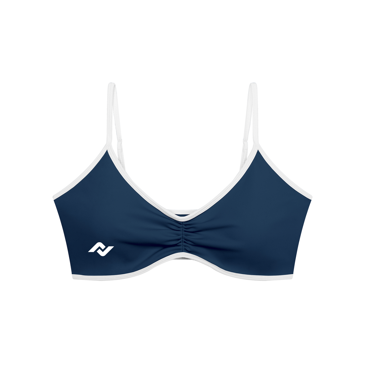 NEXSET Ruched V-Neck Sports Bra