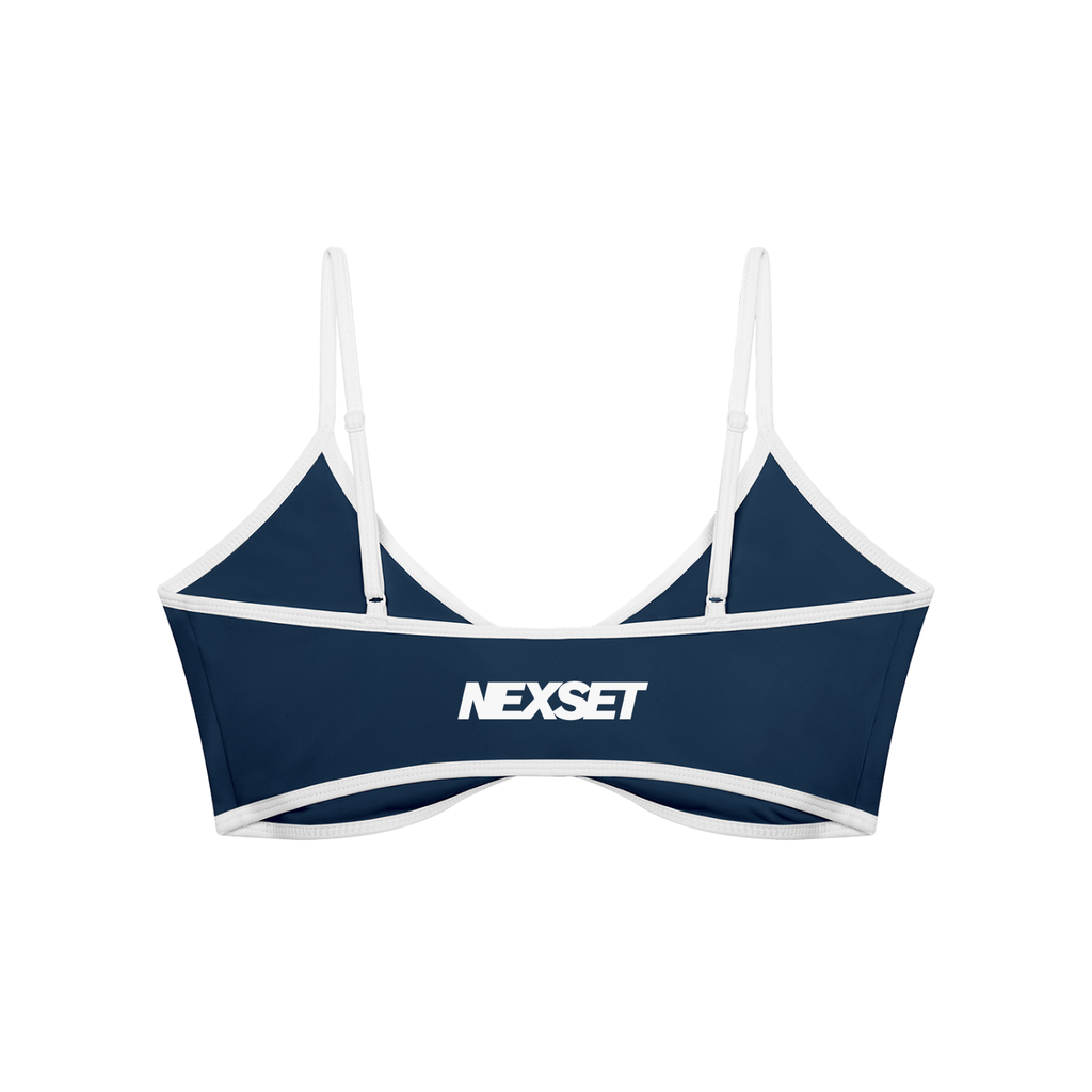 NEXSET Ruched V-Neck Sports Bra