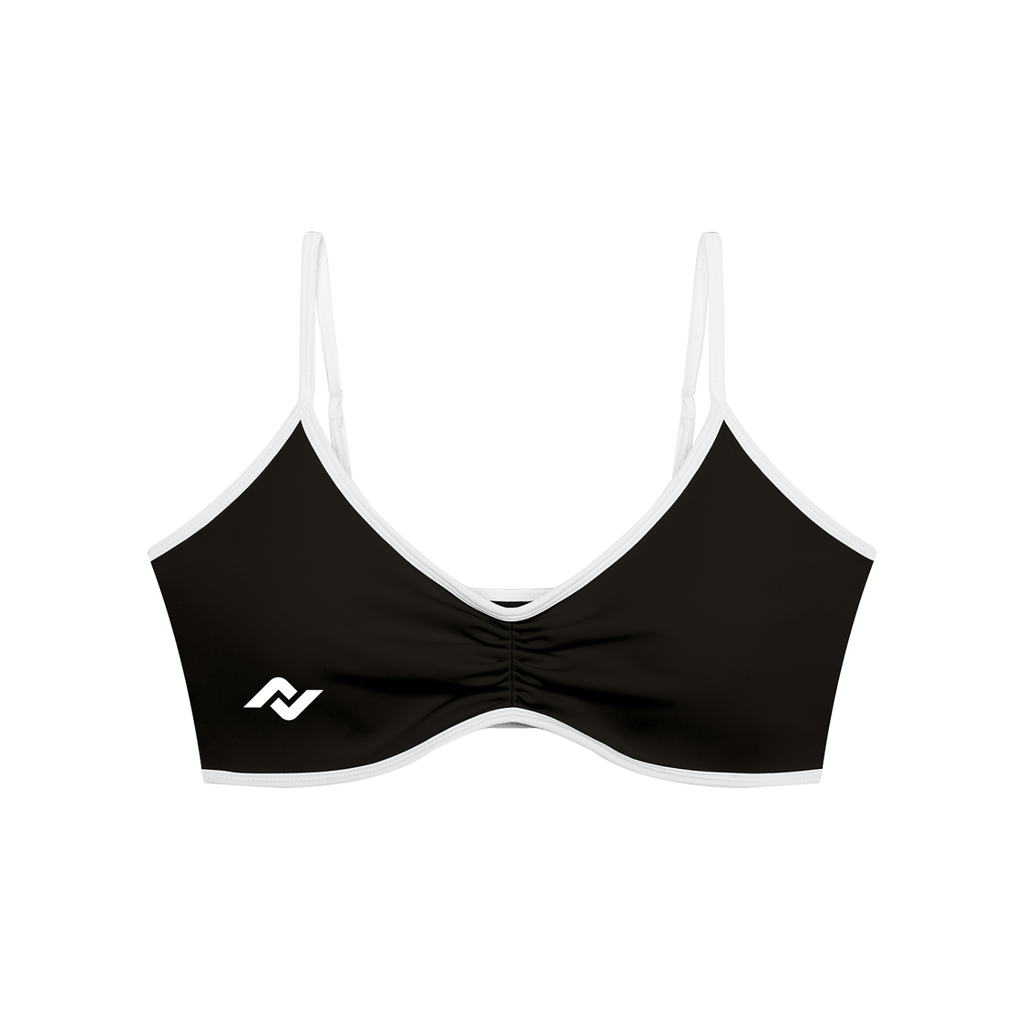 NEXSET Ruched V-Neck Sports Bra