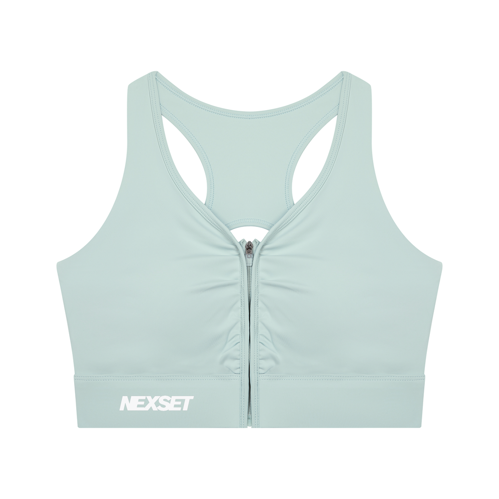 Women’s NEXSET Cropped Zip Yoga Sports Bra