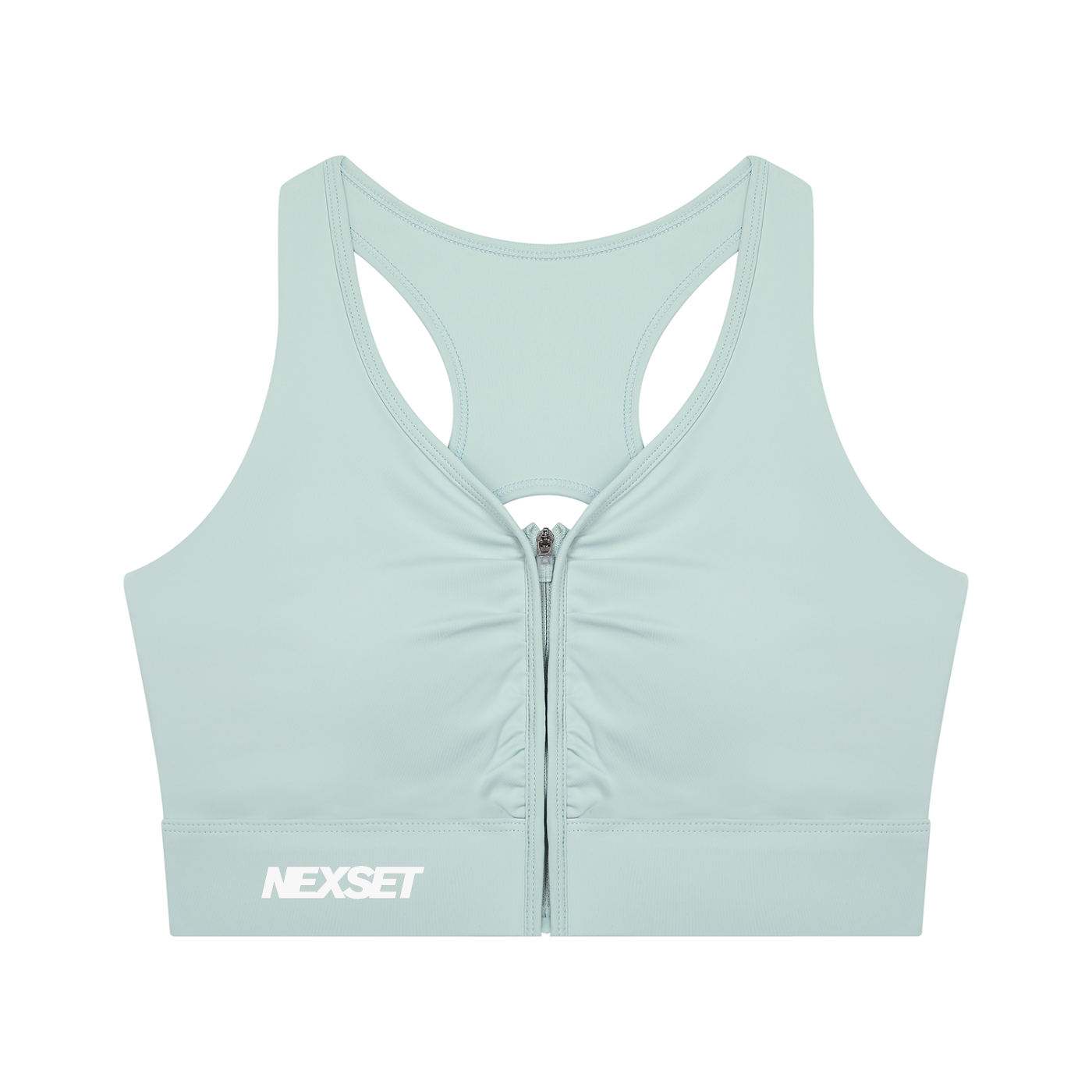 Women’s NEXSET Cropped Zip Yoga Sports Bra