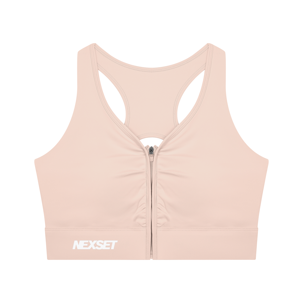 Women’s NEXSET Cropped Zip Yoga Sports Bra