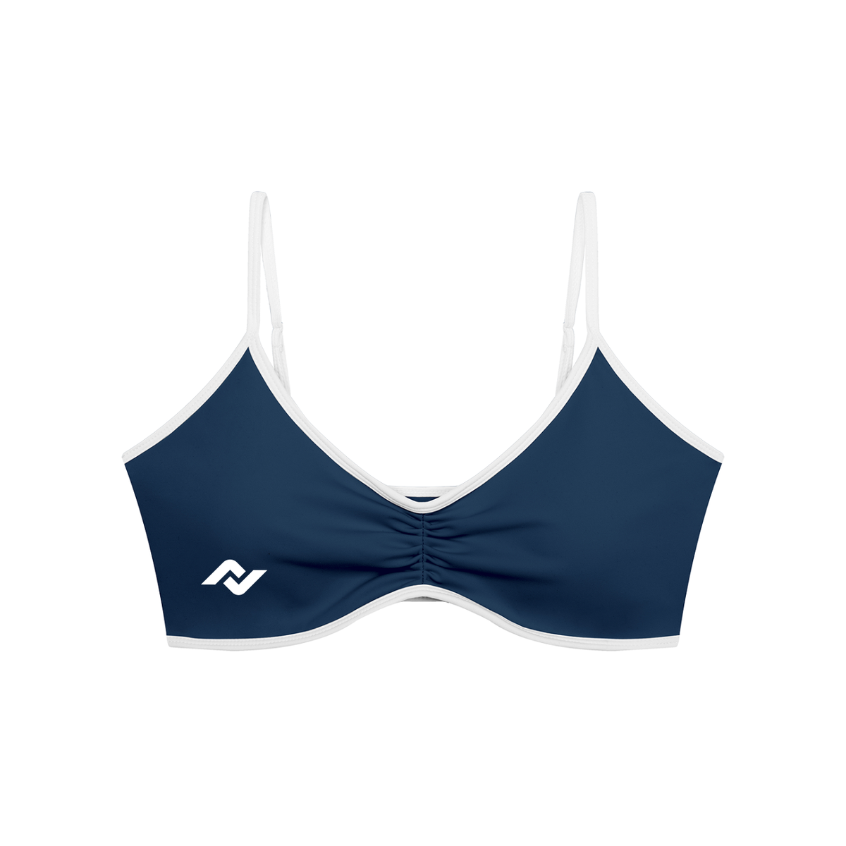 NEXSET Ruched V-Neck Sports Bra