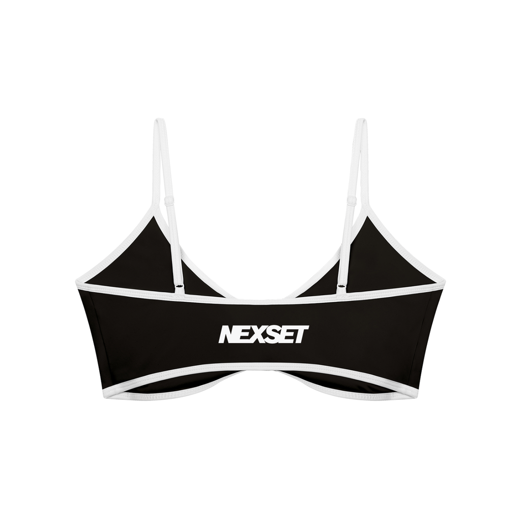 NEXSET Ruched V-Neck Sports Bra