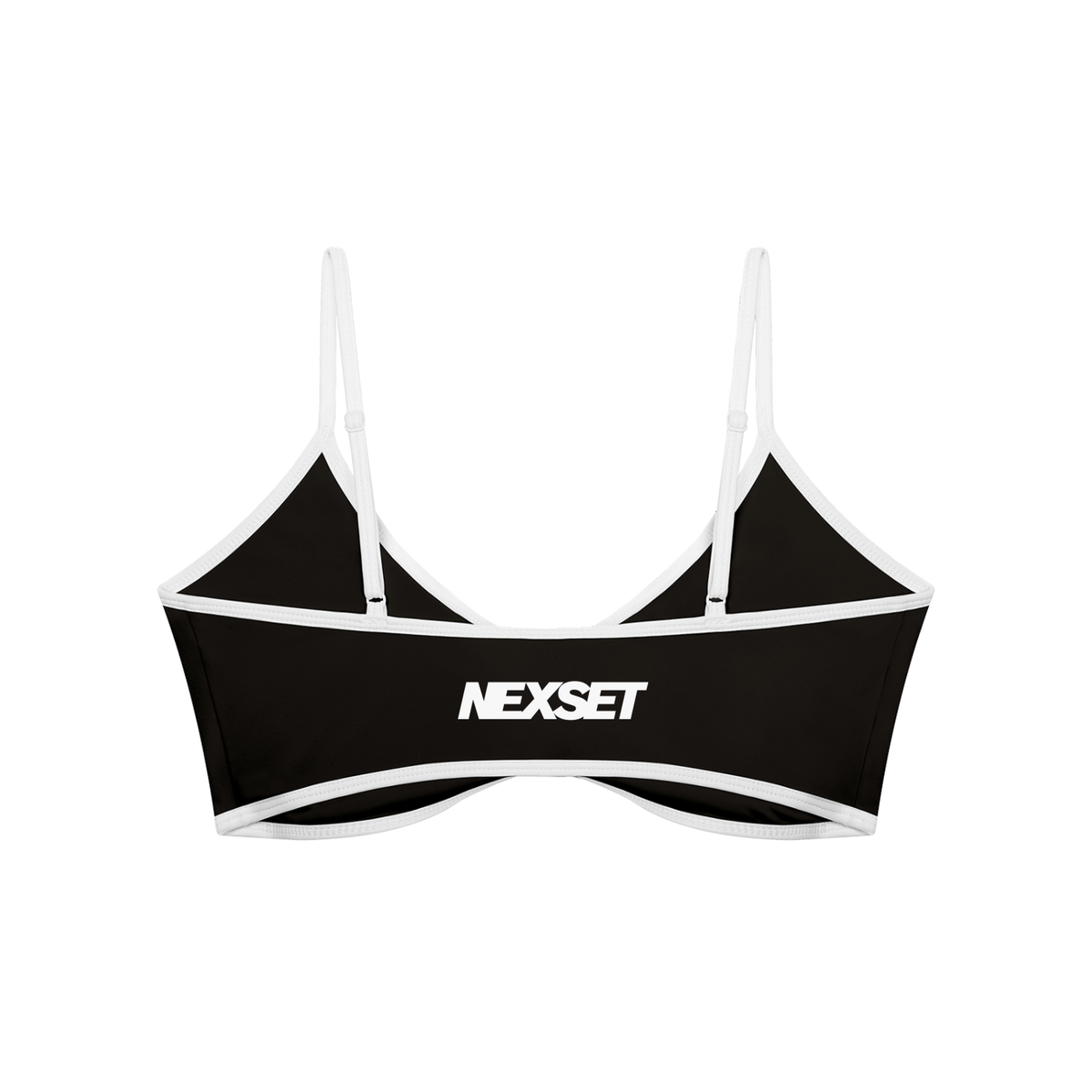 NEXSET Ruched V-Neck Sports Bra
