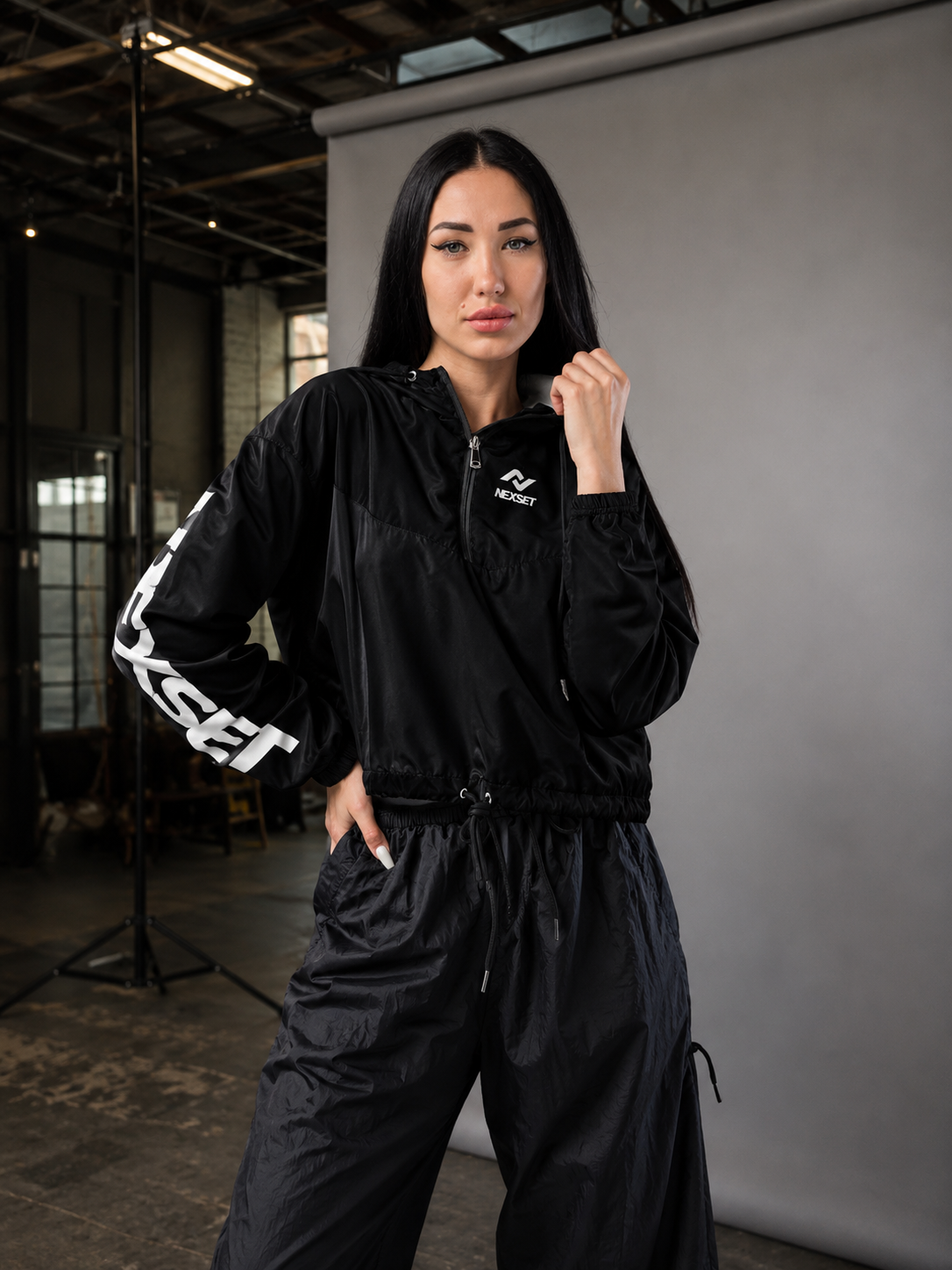 Nexset Logo Crop Windbreaker