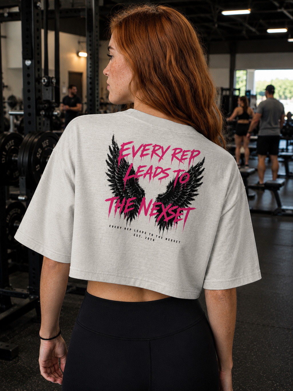 Every Rep Leads to the NexSet Cropped Boxy Tee