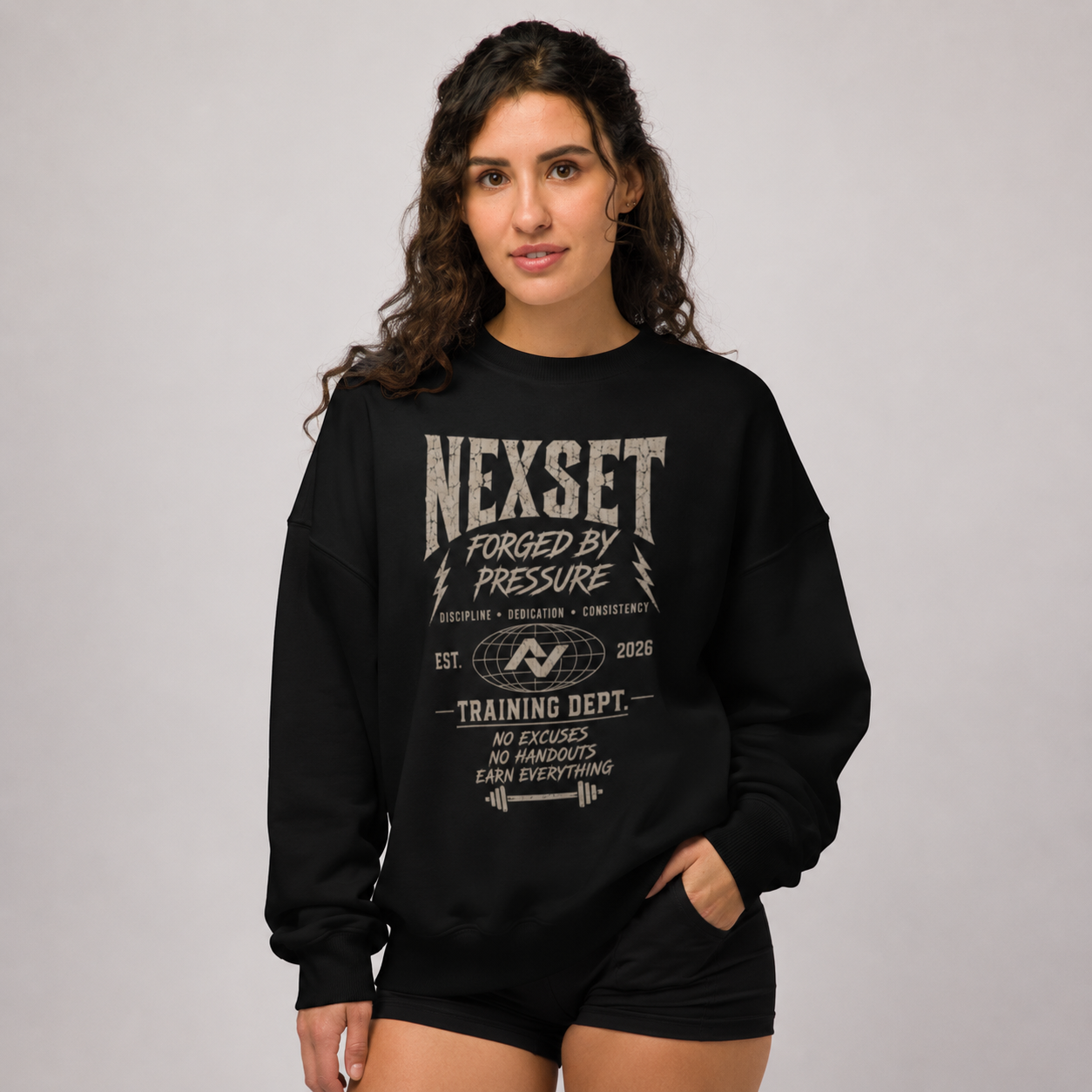 Vintage Forged by Pressure Oversized Sweatshirt