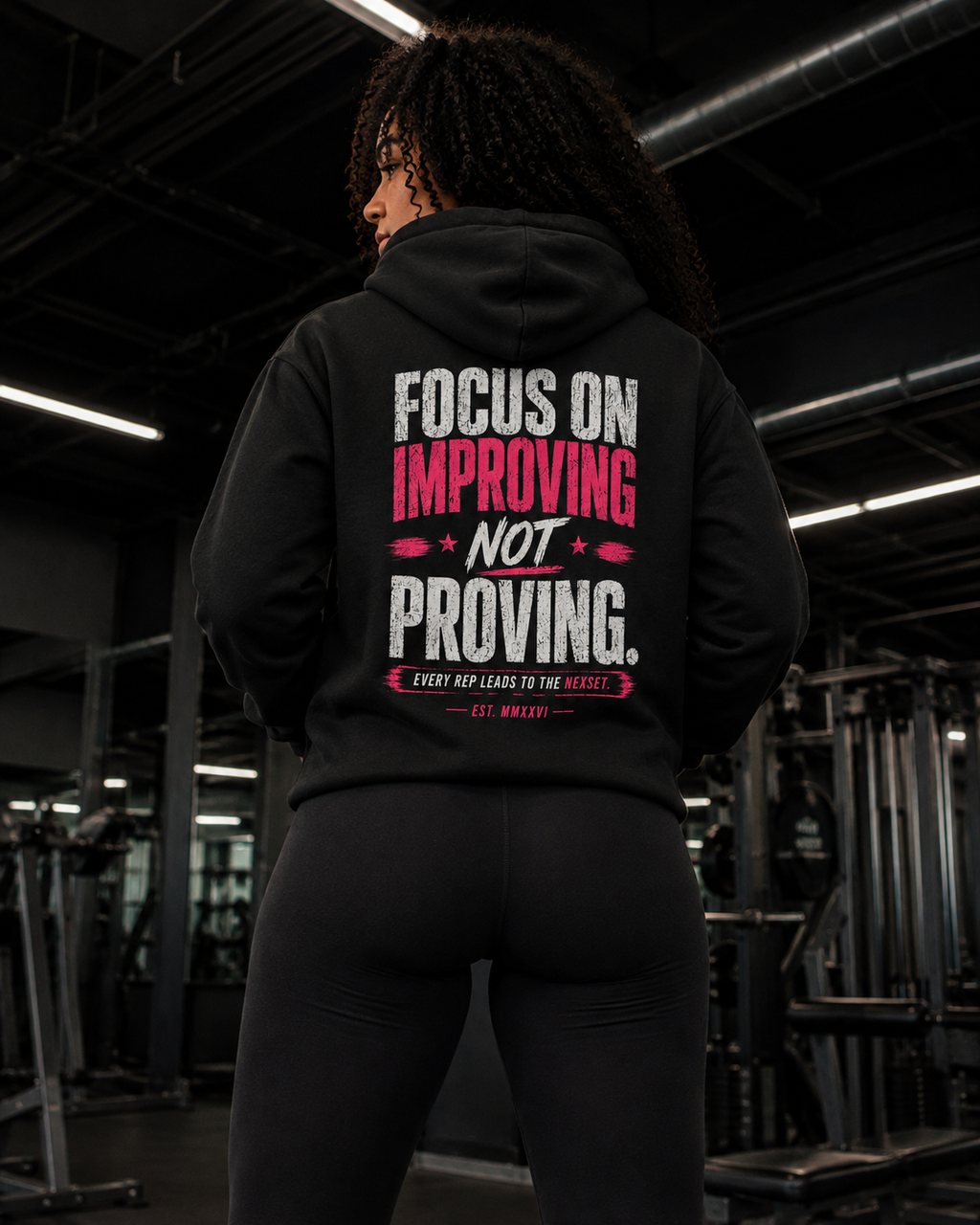FOCUS ON IMPROVING HEAVYWEIGHT HOODIE SWEATSHIRT