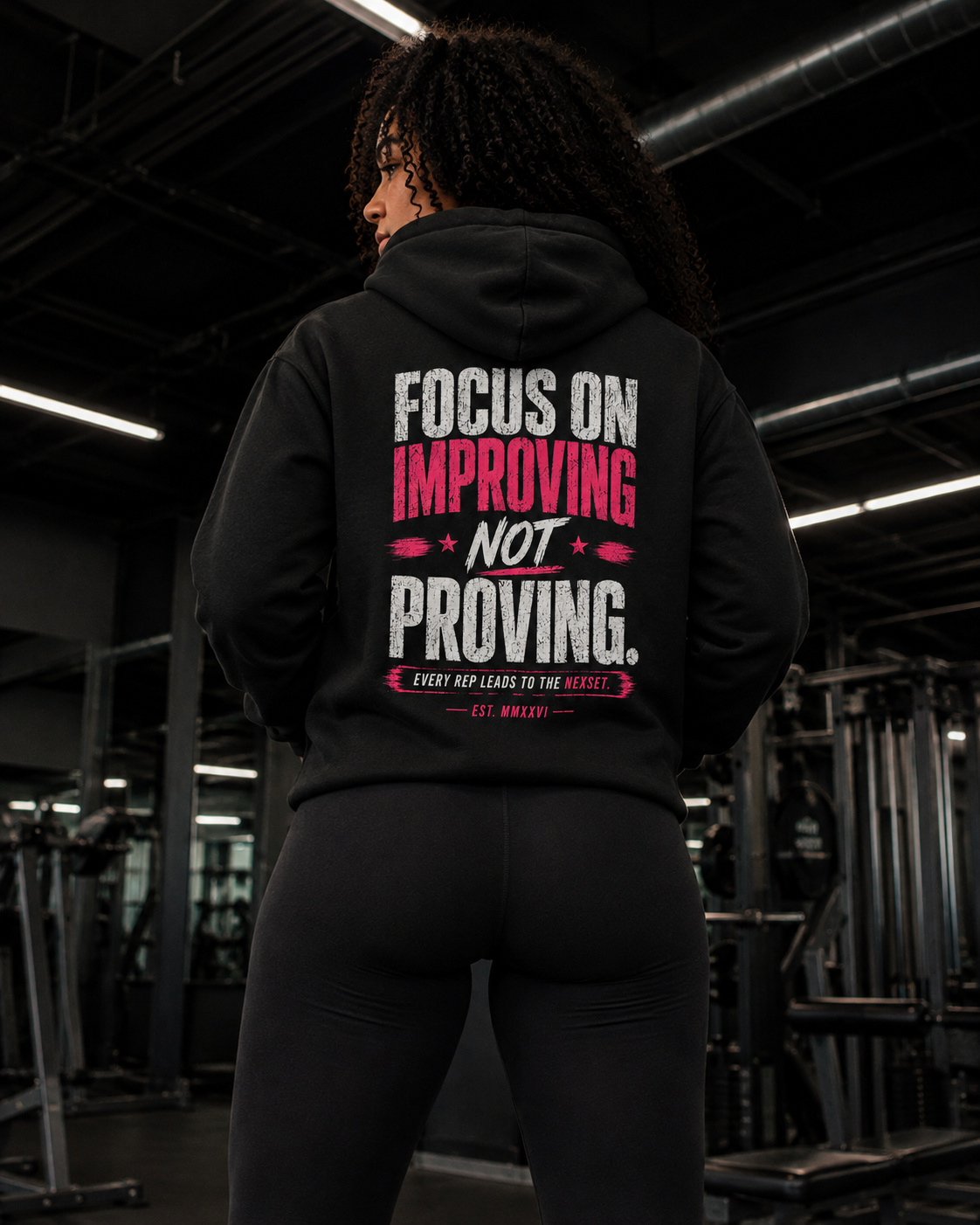 FOCUS ON IMPROVING HEAVYWEIGHT HOODIE SWEATSHIRT