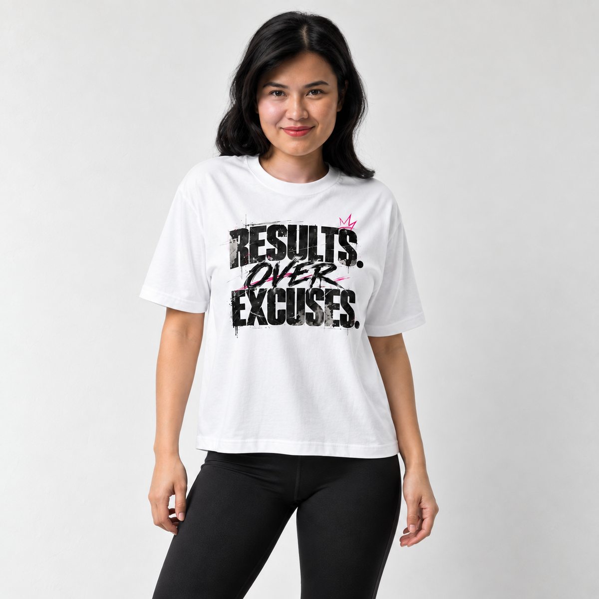 Results. Over Excuses. Heavyweight Oversized  Boxy Tee