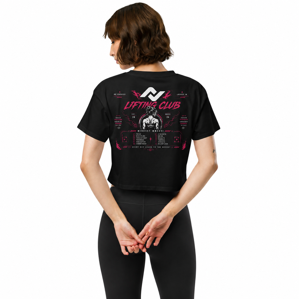 Stay Locked In Crop Tee